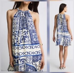 Fifteen Twenty Brenda Ruffle Hem Dress Viscose Casual Sleeveless Size S